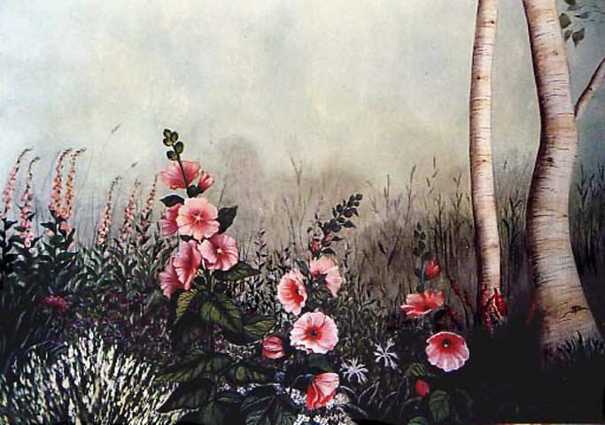 LeGourmand hollyhocks